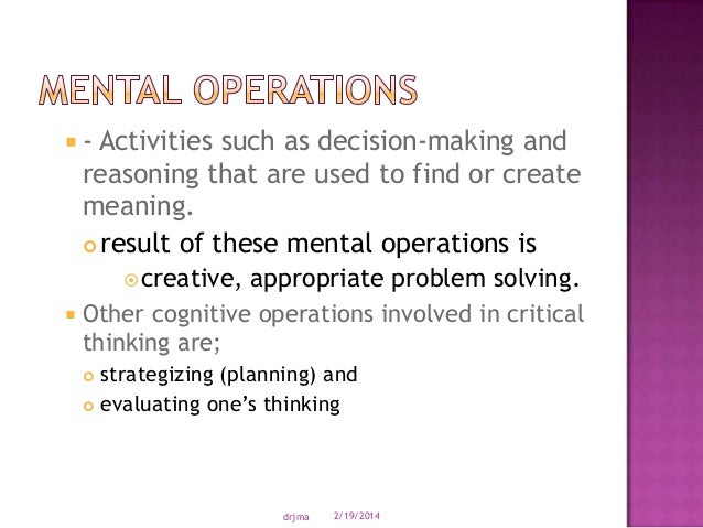 National league of nursing and critical thinking