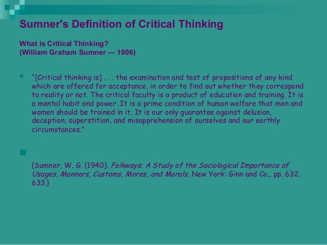 Critical thinking powerpoint