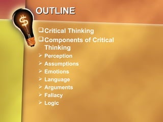 Critical thinking presentation | PPT