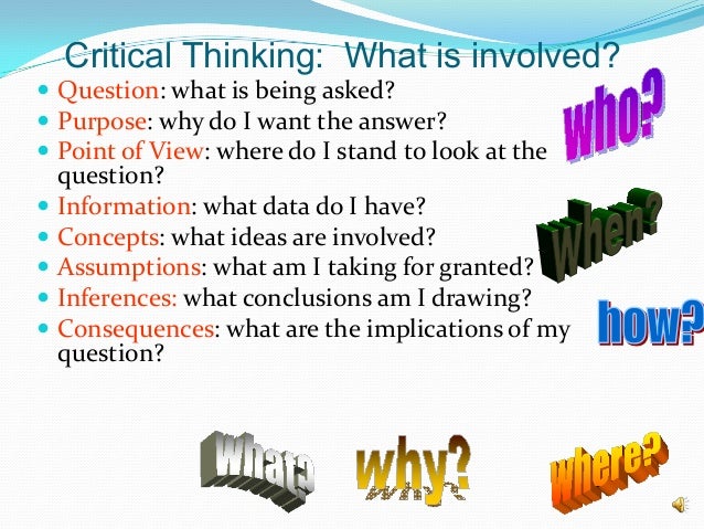 Exercises for developing critical thinking skills