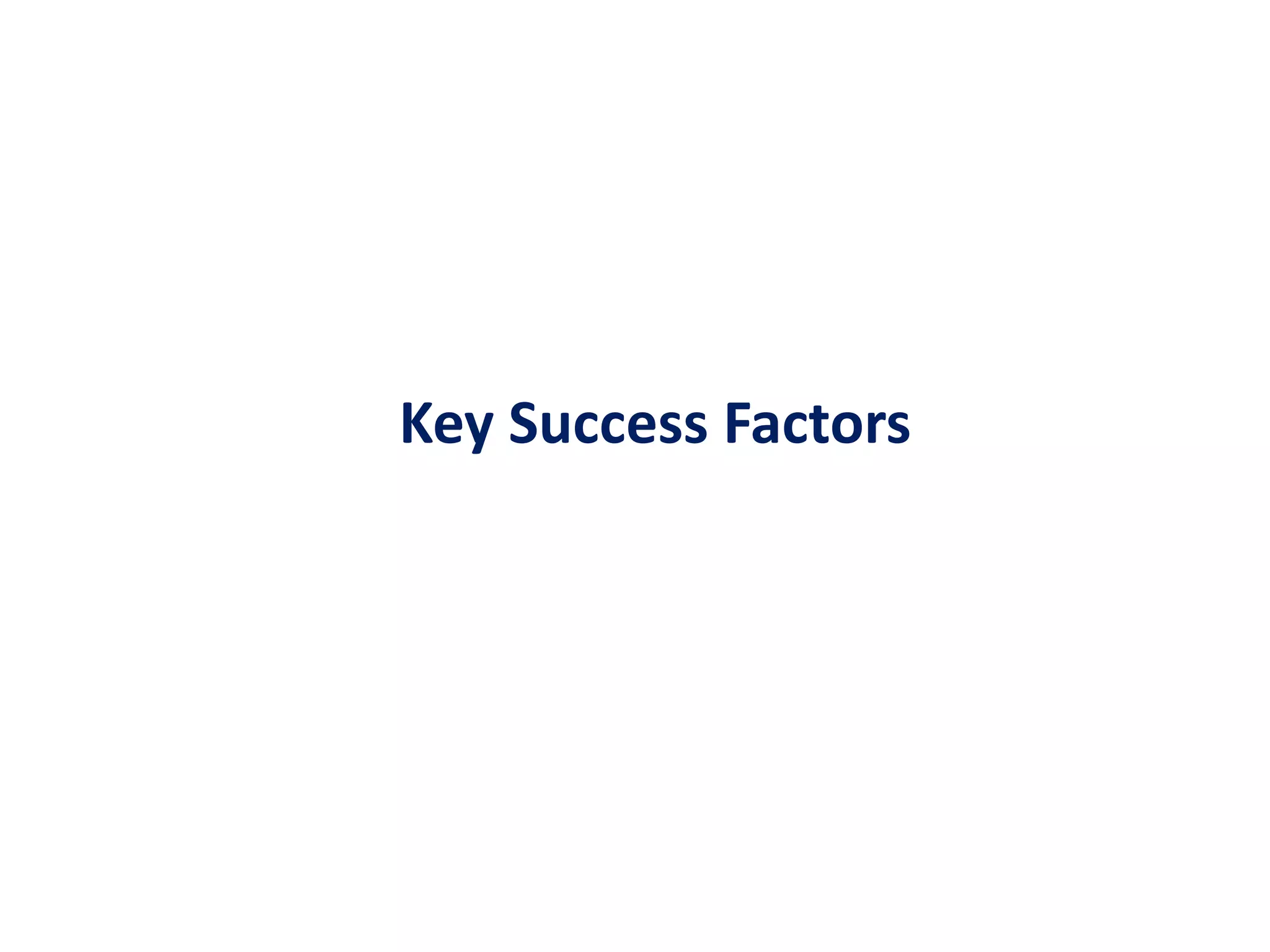 Key Success Factors