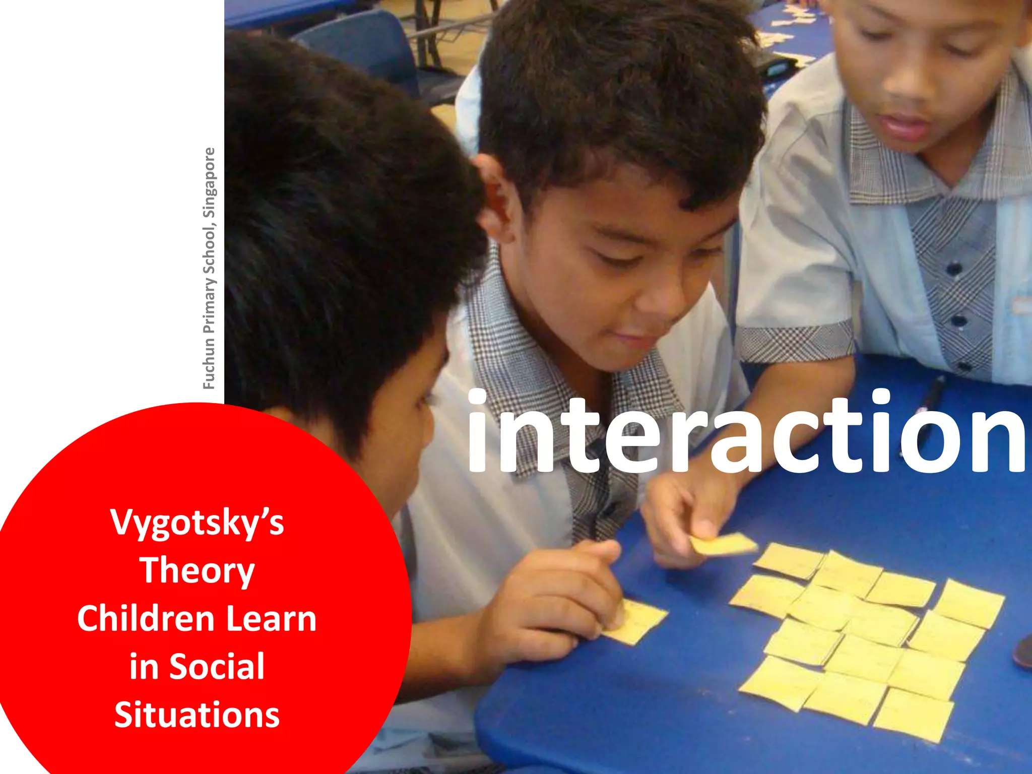 Fuchun Primary School, SingaporeinteractionVygotsky’s TheoryChildren Learn in Social Situations