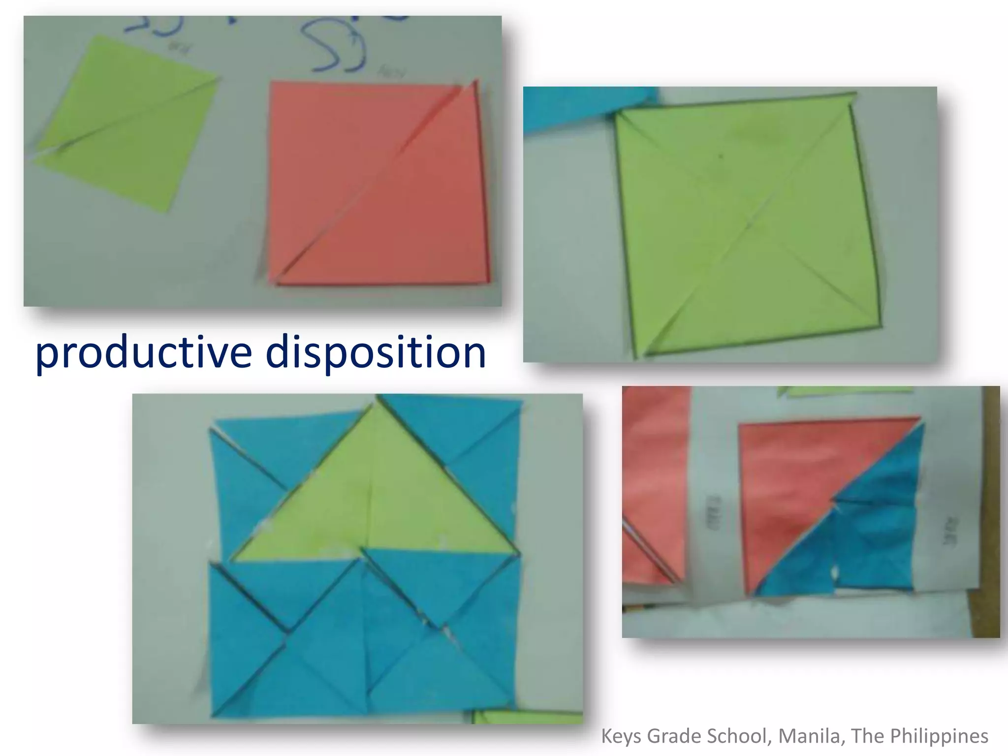 productive dispositionKeys Grade School, Manila, The Philippines