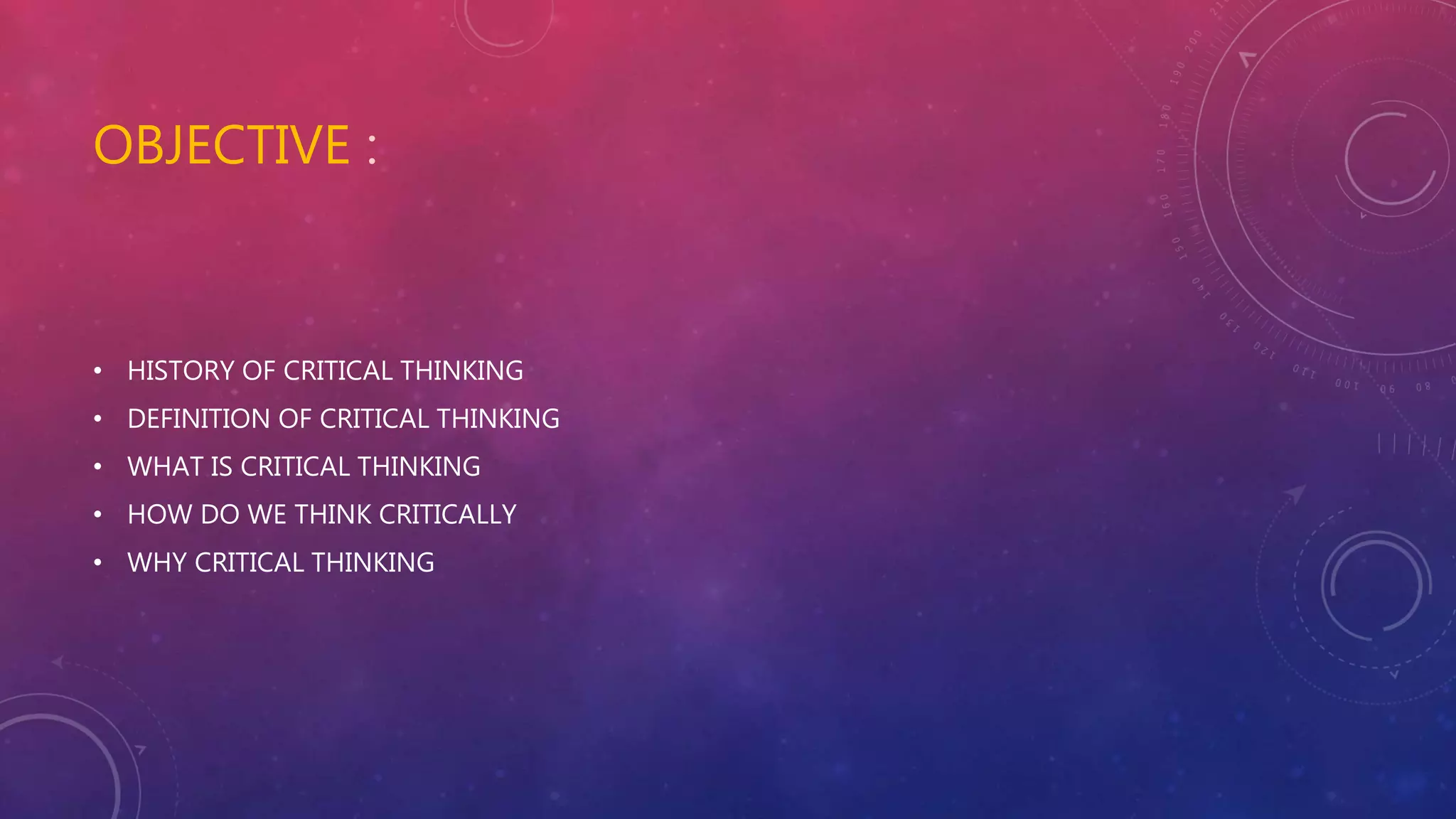 Critical thinking & Its history | PPTX
