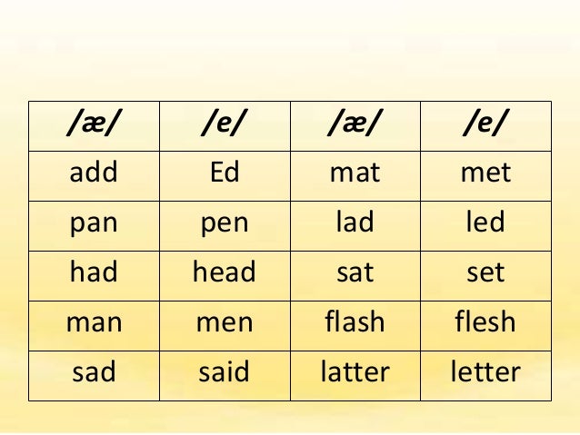 Critical Vowel Sounds