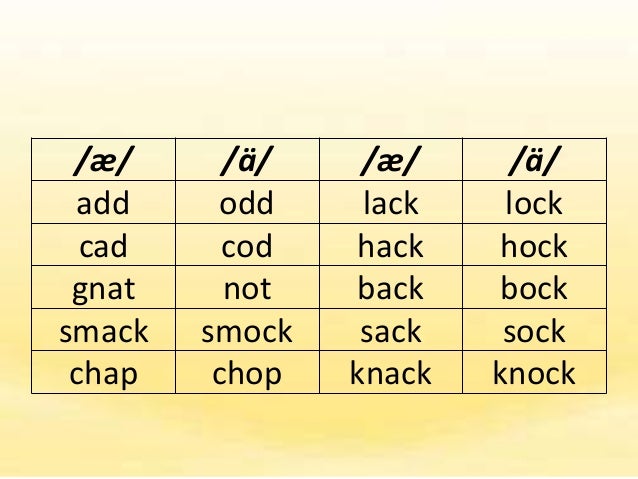 Critical Vowel Sounds