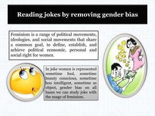 Reading the language of jokes from the Feminist perspective (Gender ...