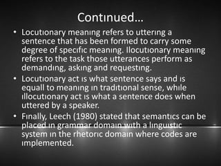 semantics and pragmatics (1) | PPT
