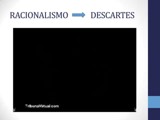 RACIONALISMO             DESCARTES