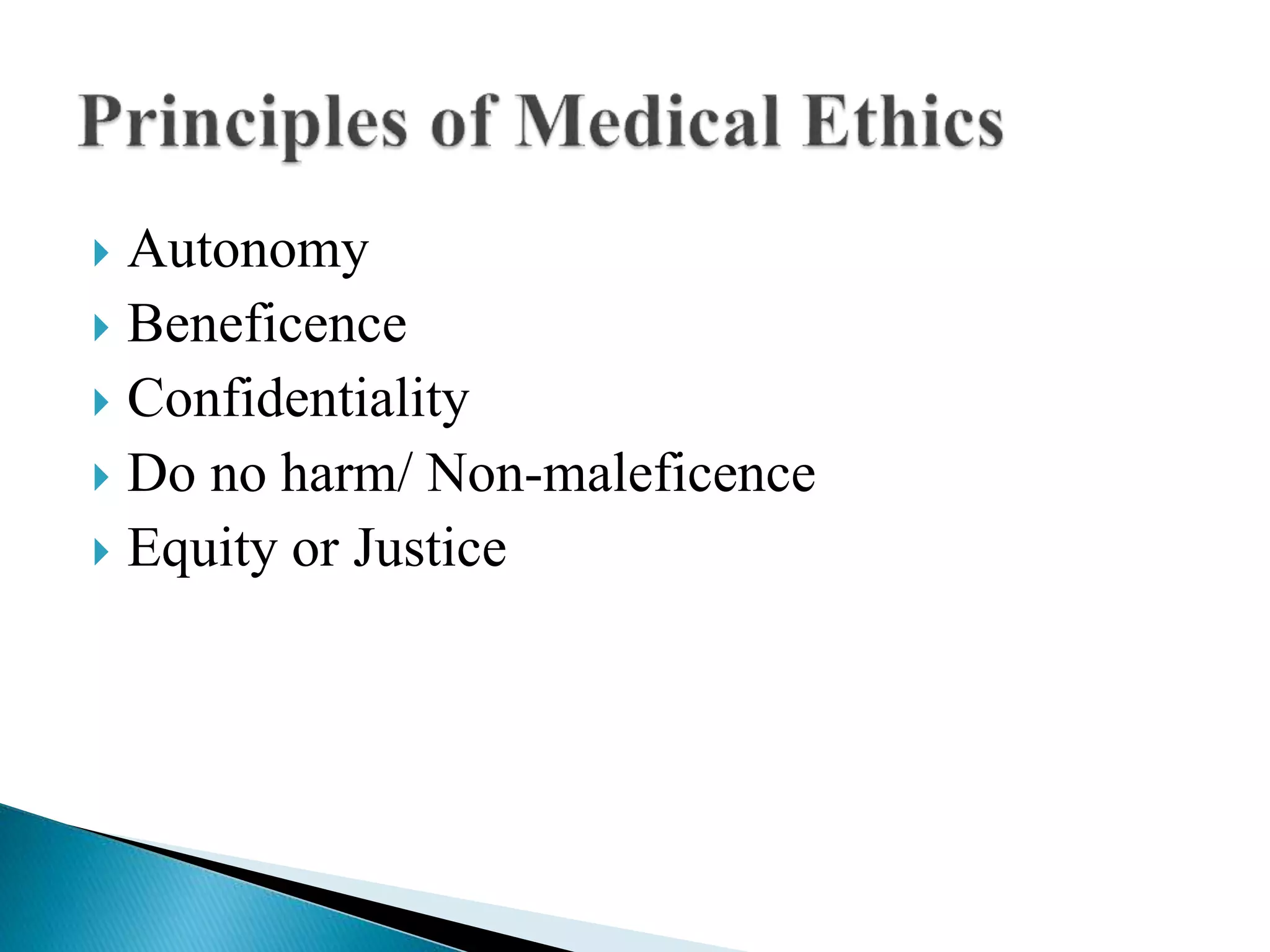Criticisms of orthodox medical ethics, importance of
