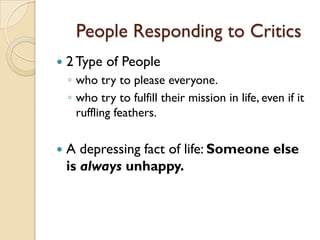 People Ruffling Critics(1) | PPTX