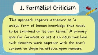 Formalist Approach Critique Example Critical Approaches to the Study of Literature.pdf