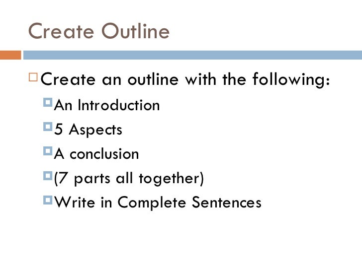 Critique essay outline