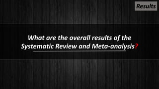 Critical Appraisal of systematic review and meta analysis articles | PDF