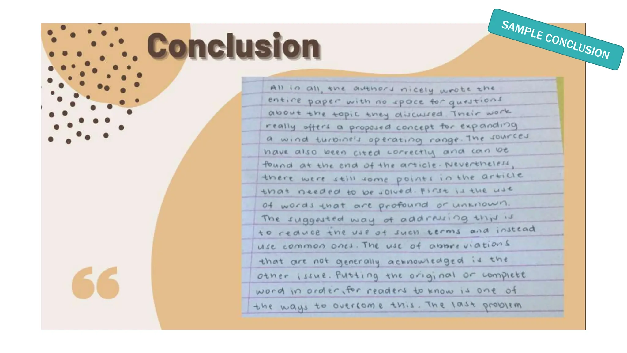 Critique Paper Example Power Point by GD | PPTX