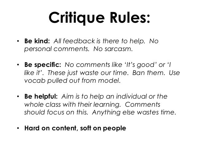 Critique Presentation