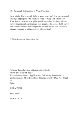 Critique Template for a Mixed-Methods StudyNURS 5052NURS 6052.docx