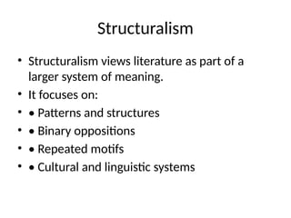 Critiquing_Literary_Selection_Structural | PPTX