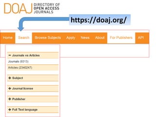 https://doaj.org/
 