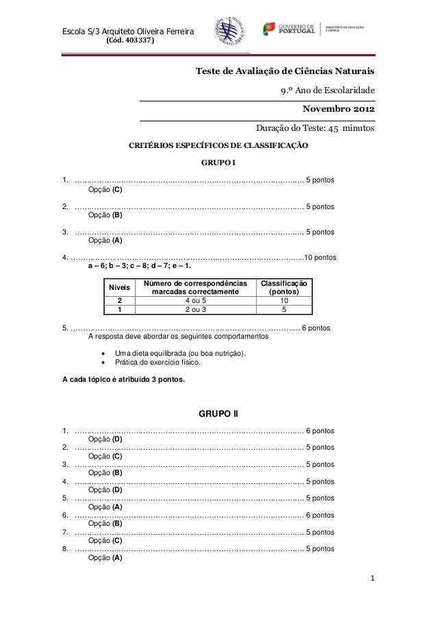 Escola S/3 Arquiteto Oliveira Ferreira               (Cód. 403337)                                         Teste de Avalia...