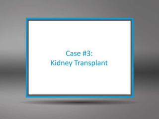 Sedgwick © 2012 Confidential– Do not disclose or distribute.
Case #3:
Kidney Transplant
 