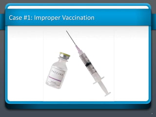 4
Case #1: Improper Vaccination
 