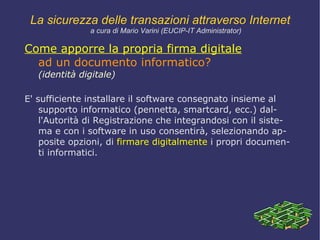 Tecniche di cifratura SISTEMI CRITTOGRAFICI A  CHIAVE PRIVATA  (simmetrica) La crittografia a  chiave privata  individua due algoritmi: uno di  codifica 