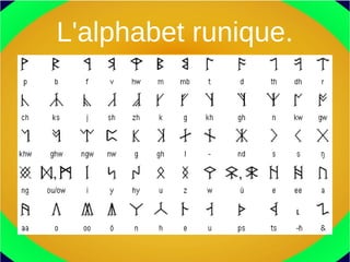 L'alphabet runique.
 