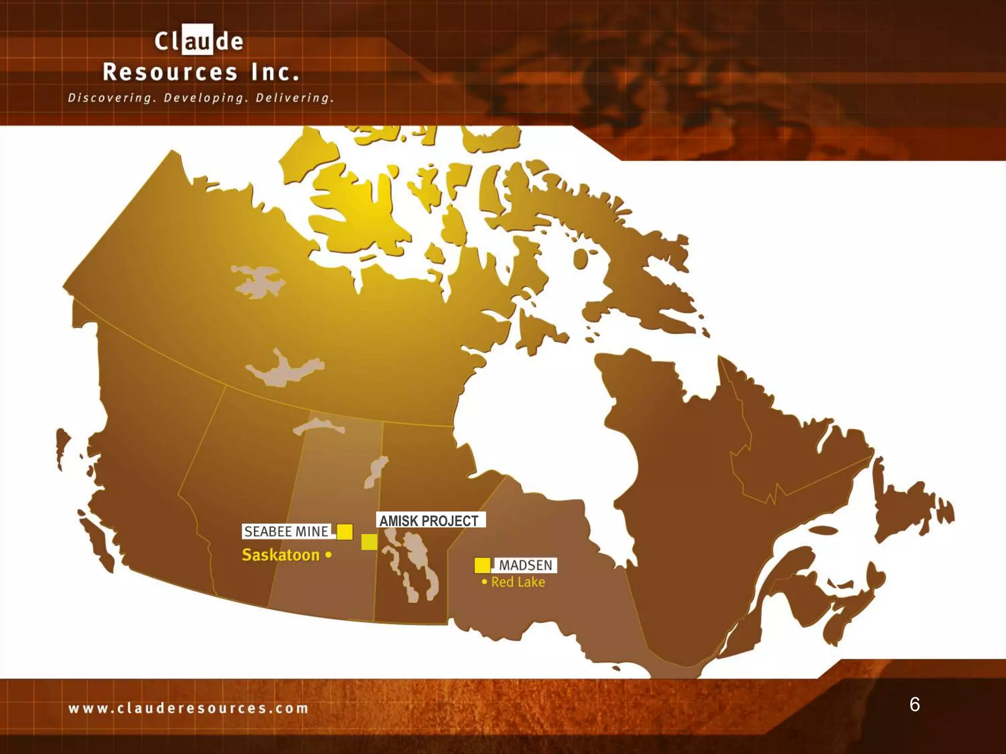 Regional Map




           AMISK PROJECT




                           6
 