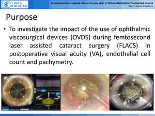 ESCRS14 - Femtosecond Laser Assisted Cataract Surgery With or Without ...