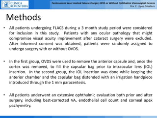 ESCRS14 - Femtosecond Laser Assisted Cataract Surgery With or Without ...