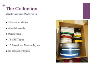 Processing Report: Benson Latin American Collection - Chicana Research and Learning Center Records Slide 6