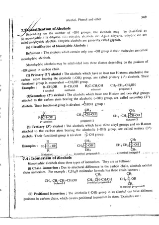 Alcohol phenol ether with types and properties | PDF