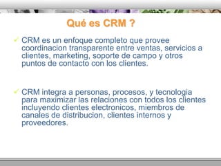 7Conozca y utilice un CRMEl PROBLEMA  Uno de los problemas clave que enfrentan las empresas es la imposibilidad de dar un seguimiento efectivo a los clientes existentes y potenciales debido a que la información de los mismos con frecuencia se encuentra dispersa en muchos lugares