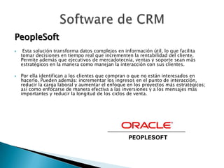 ¿Que es la CRM? ¿Que software utiliza?