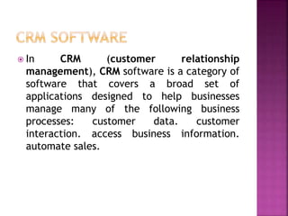 CRM - Customer Relationship Management | PPTX