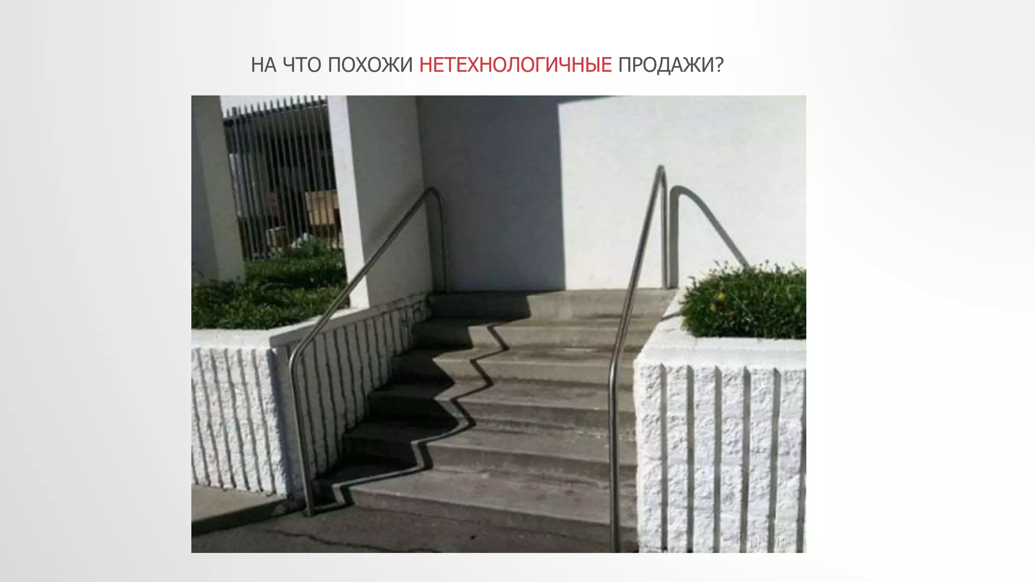 НА ЧТО ПОХОЖИ НЕТЕХНОЛОГИЧНЫЕ ПРОДАЖИ?
 