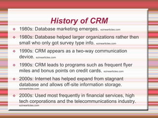 Customer Relationship Management | PPT