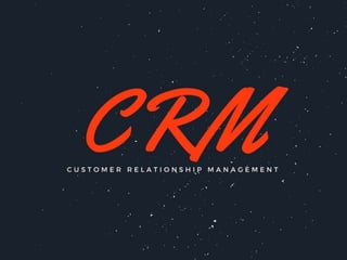 Customer Relationship Management (Retail Management)