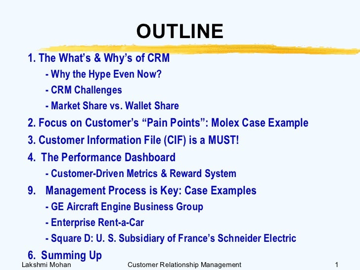 Crm dissertation