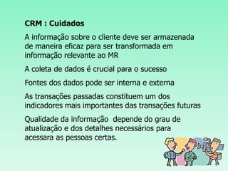 Necessidades e características do cliente 