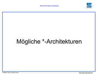 Mögliche *-Architekturen 