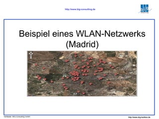 Beispiel eines WLAN-Netzwerks (Madrid) 
