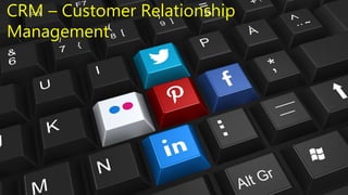 CRM – Customer Relationship
Management
 