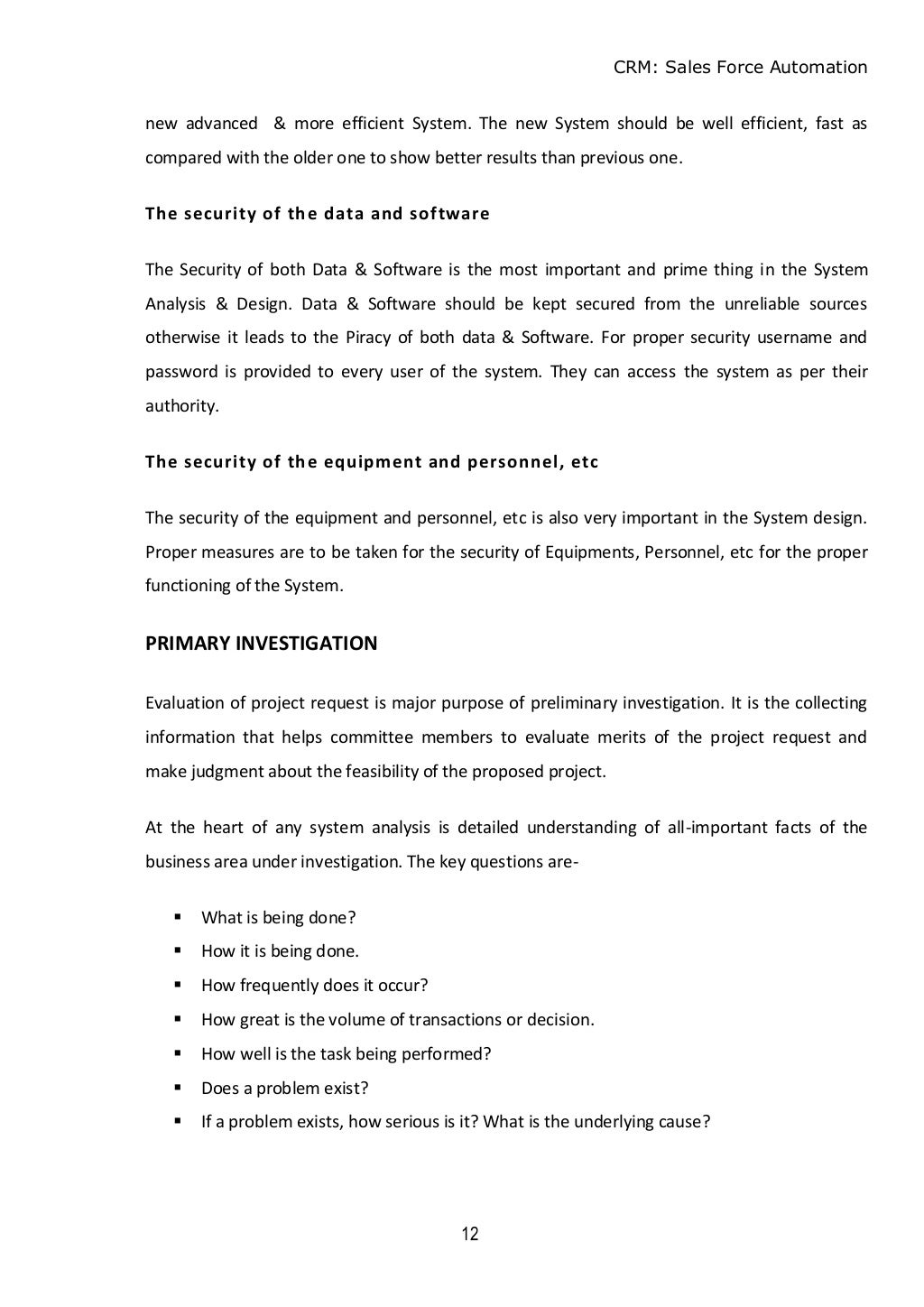 CUSTOMER RELATIONSHIP MANAGEMENT