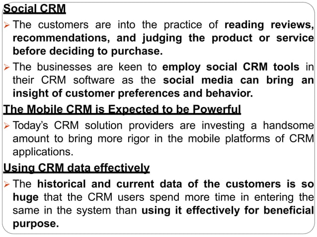 Customer relationship management notes for Bcom students | PPTX