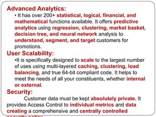 Execute sales and marketing campaigns. 