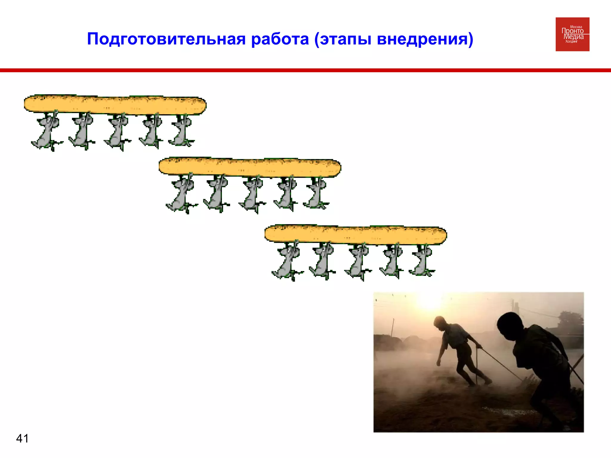 Подготовительная работа (этапы внедрения) 