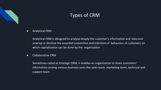 CRM - Customer Relationship Management | PDF