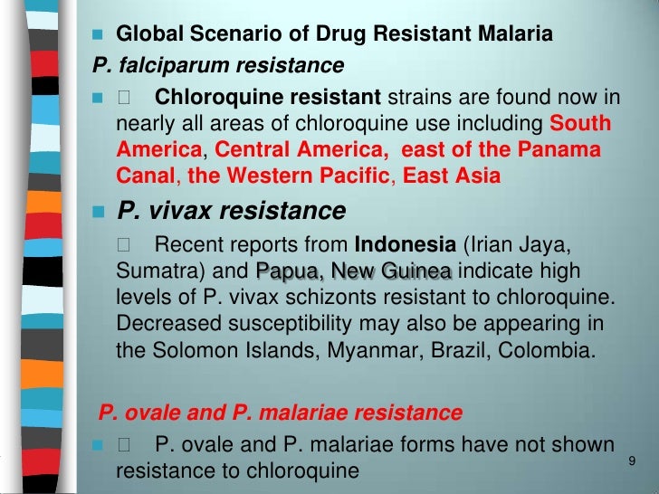 Chloroquine Dose In Vivax Malaria